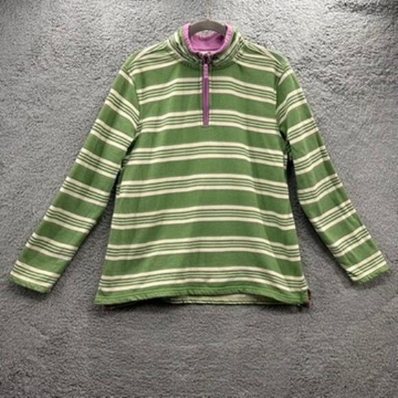 Vintage Seasalt Malpas 1/2‎ Zip Sweatshirt Retro 80's Comfy Green Size 16 - Picture 1 of 11